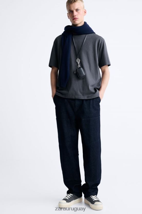 Zara zapatillas altas con suela gruesa hombres H6RHL21255 multicolor calzado