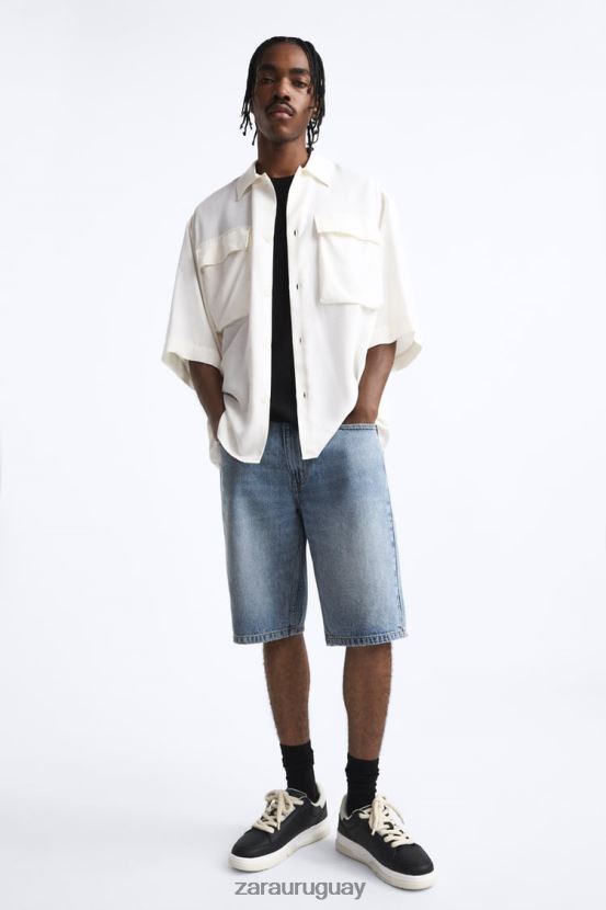 Zara zapatillas gruesas hombres H6RHL21265 negro calzado