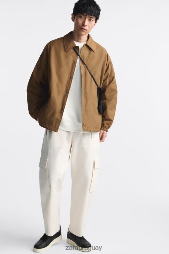 Zara zapatillas retro de varias piezas hombres H6RHL21269 negro calzado