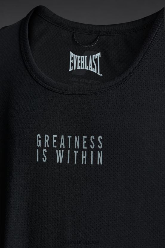 Zara camiseta sin mangas everlast hombres H6RHL21197 negro ropa