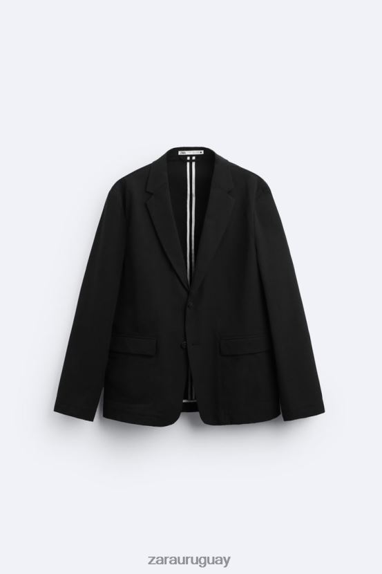 Zara blazer de sirsaca hombres H6RHL21168 negro ropa
