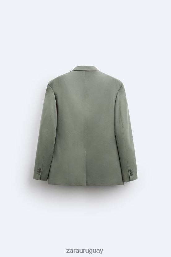 Zara chaqueta de traje hombres H6RHL21146 verde ropa