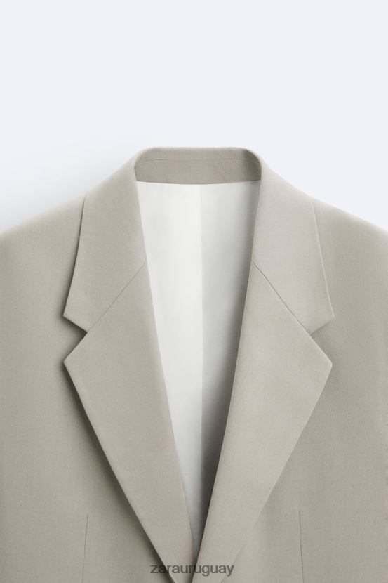 Zara traje relajado hombres H6RHL21161 visón ropa