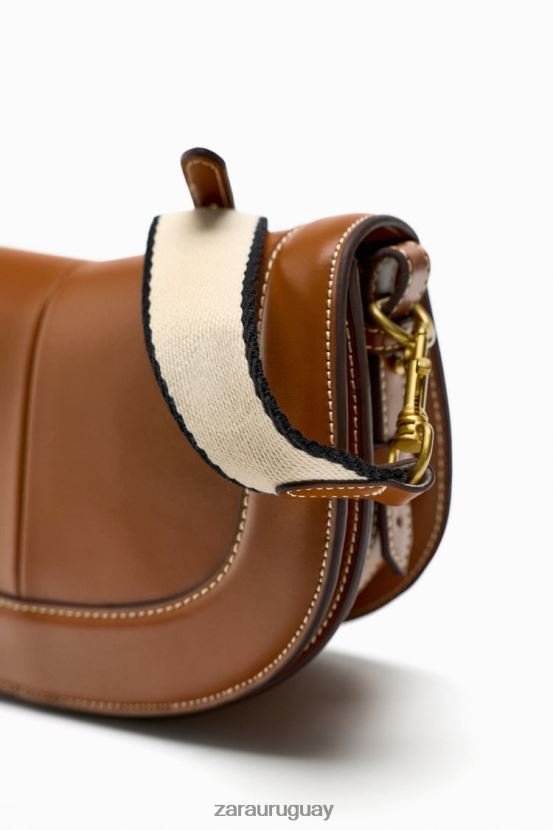 Zara bolsa crossbody con costuras mujer H6RHL2752 original accesorios