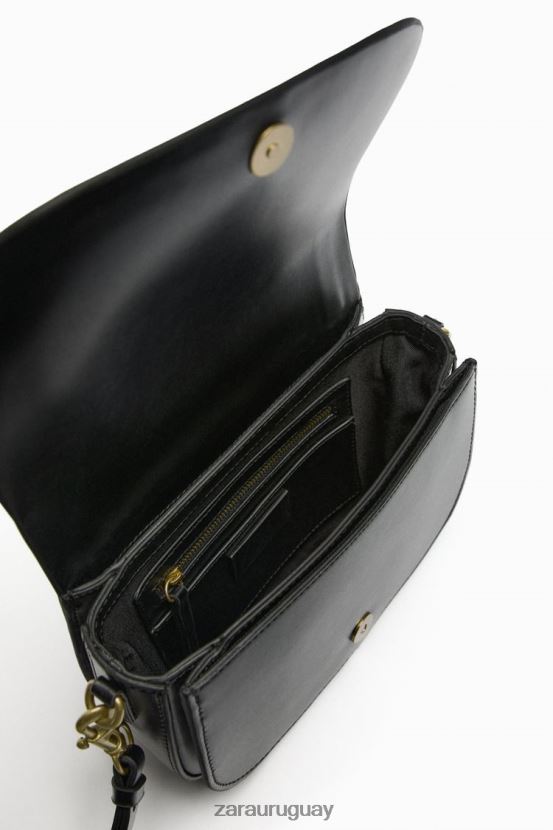 Zara bolso bandolera mujer H6RHL2751 negro accesorios