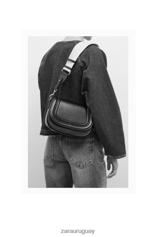 Zara bolso bandolera mujer H6RHL2751 negro accesorios