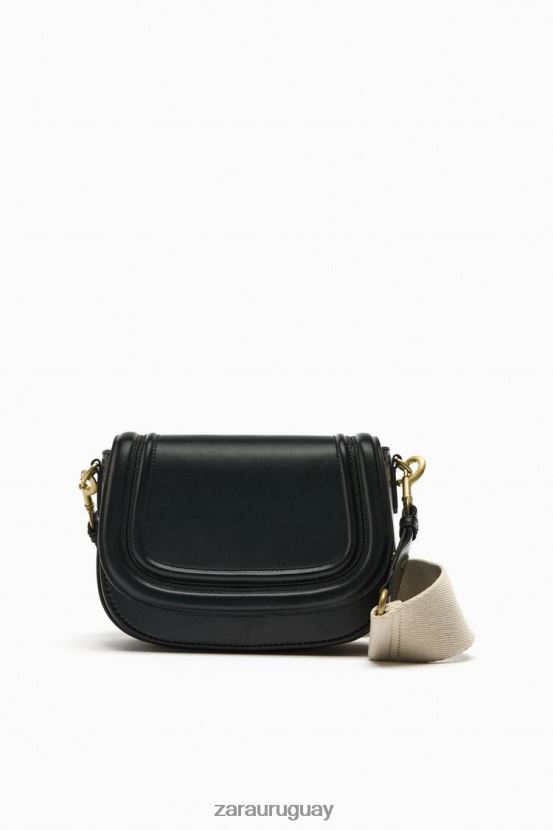 Zara bolso bandolera mujer H6RHL2751 negro accesorios