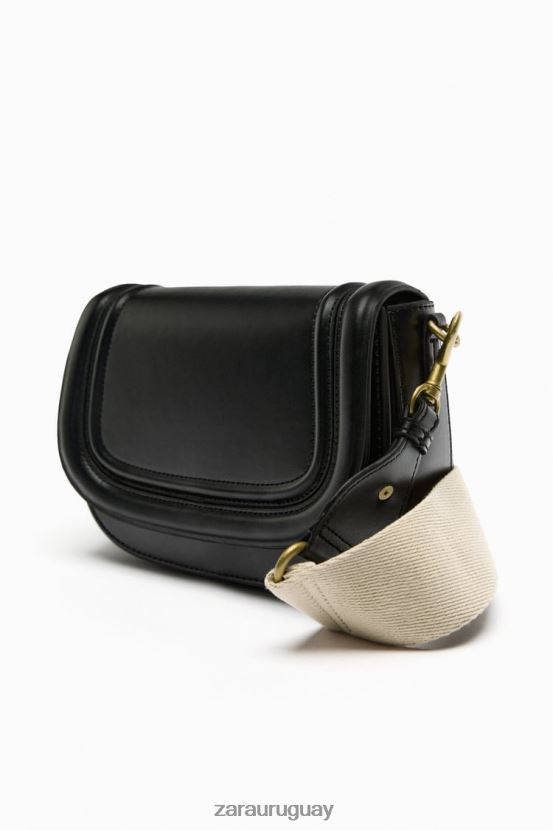 Zara bolso bandolera mujer H6RHL2751 negro accesorios