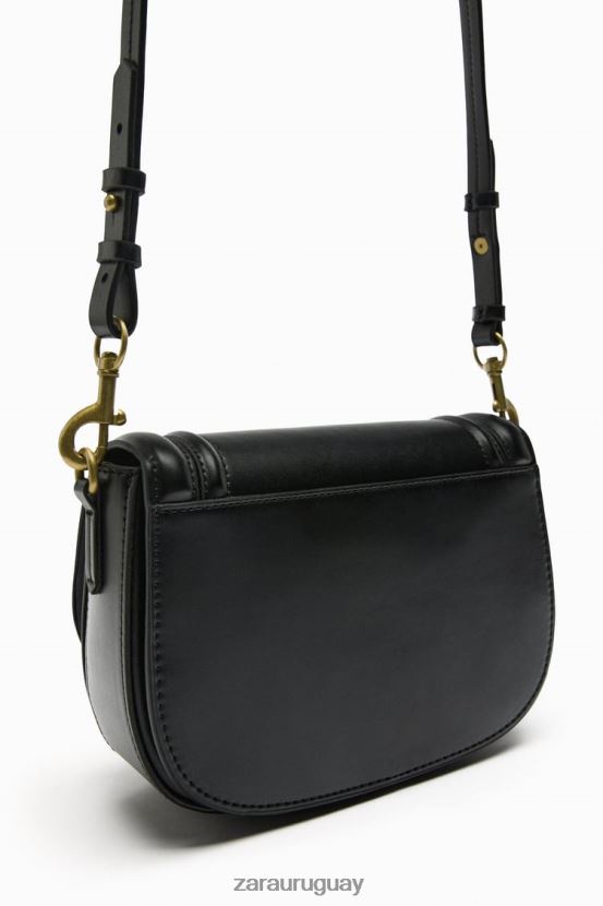 Zara bolso bandolera mujer H6RHL2751 negro accesorios