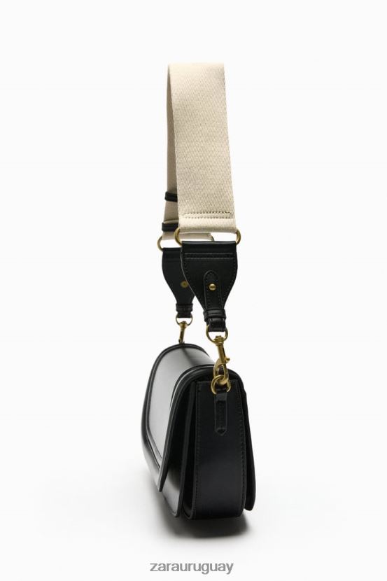 Zara bolso bandolera mujer H6RHL2751 negro accesorios