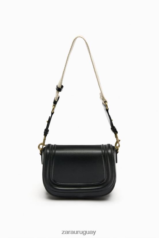 Zara bolso bandolera mujer H6RHL2751 negro accesorios
