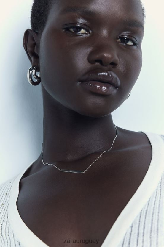 Zara pack de pendientes de aro mujer H6RHL2939 plata accesorios