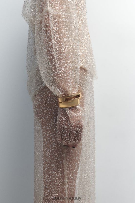 Zara pack de pulseras rígidas mujer H6RHL2766 dorado accesorios