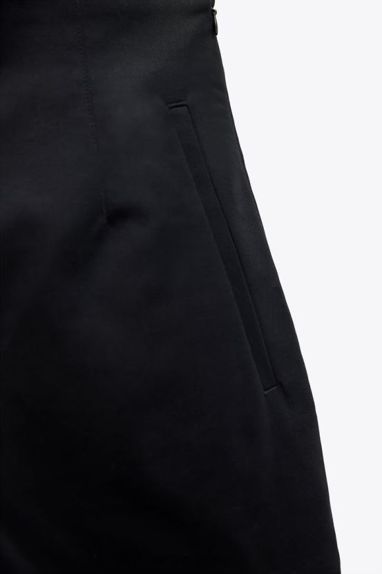 Zara shorts a la cintura mujer H6RHL2626 negro ropa