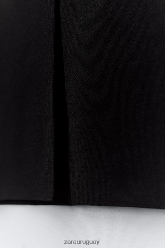 Zara falda midi de punto mujer H6RHL2644 negro ropa