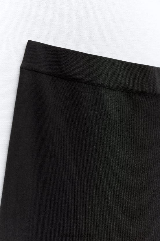 Zara falda midi de punto mujer H6RHL2677 negro ropa