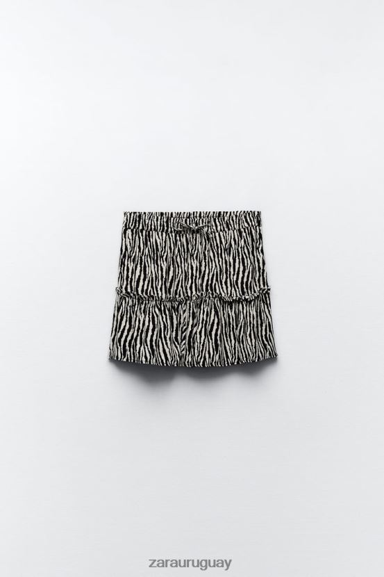 Zara falda pantalón estampada mujer H6RHL2605 cebra ropa