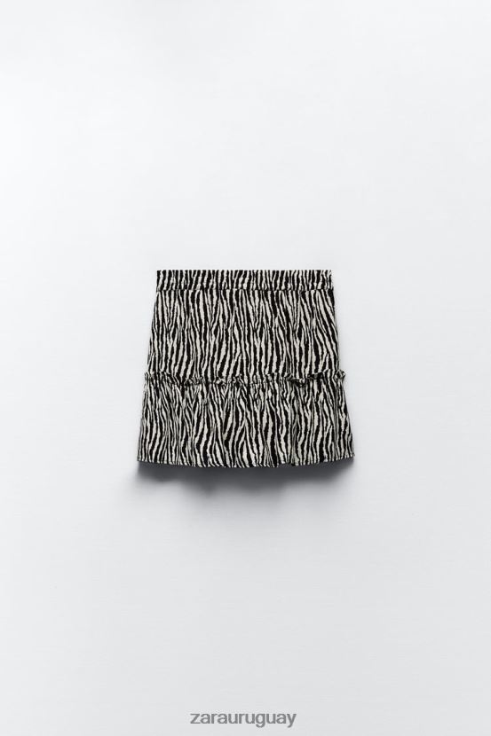 Zara falda pantalón estampada mujer H6RHL2605 cebra ropa