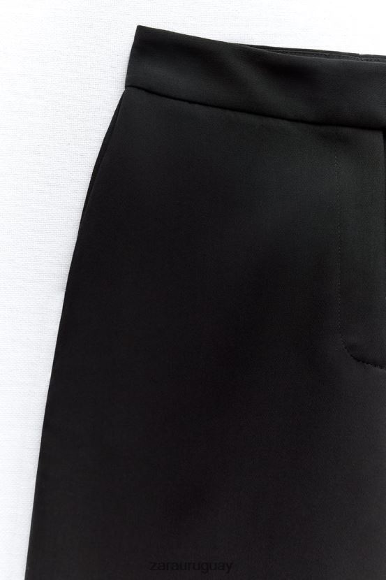 Zara culottes de cintura alta mujer H6RHL2870 negro ropa