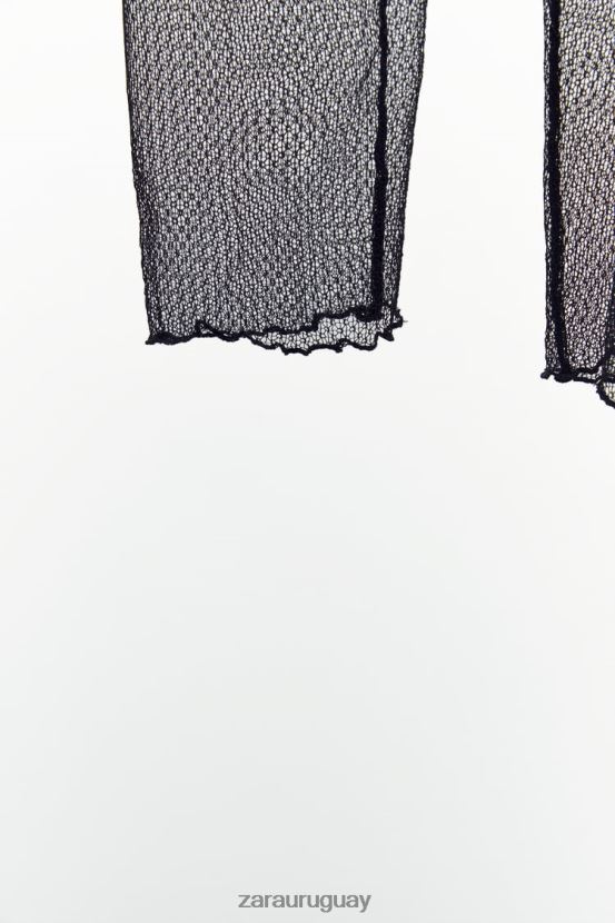 Zara leggings de encaje mujer H6RHL2497 negro ropa