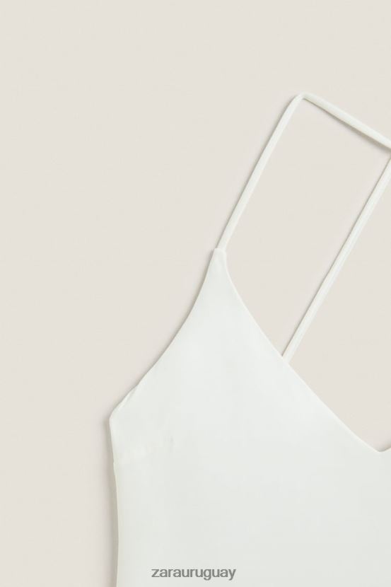 Zara traje de baño liso mujer H6RHL21822 crudo ropa