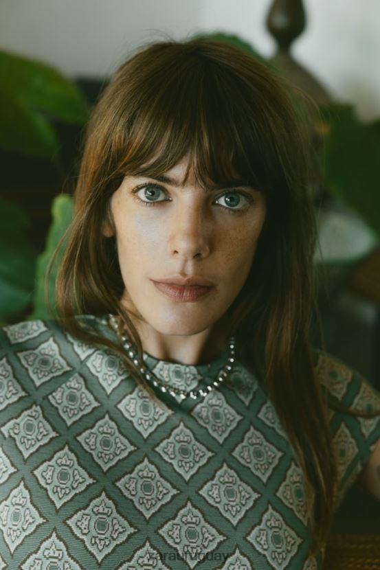 Zara vestido ajustado de jacquard mujer H6RHL2231 verduras ropa