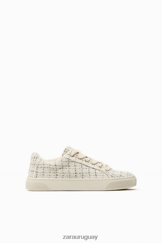 Zara zapatillas casuales de tela mujer H6RHL2734 multicolor calzado