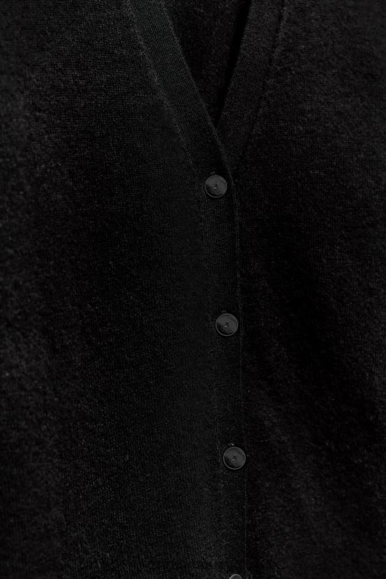 Zara Jersey polo de punto 100% lana mujer H6RHL2268 negro ropa