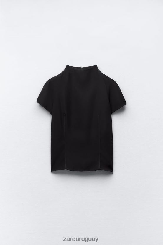 Zara top técnico mujer H6RHL2249 negro ropa