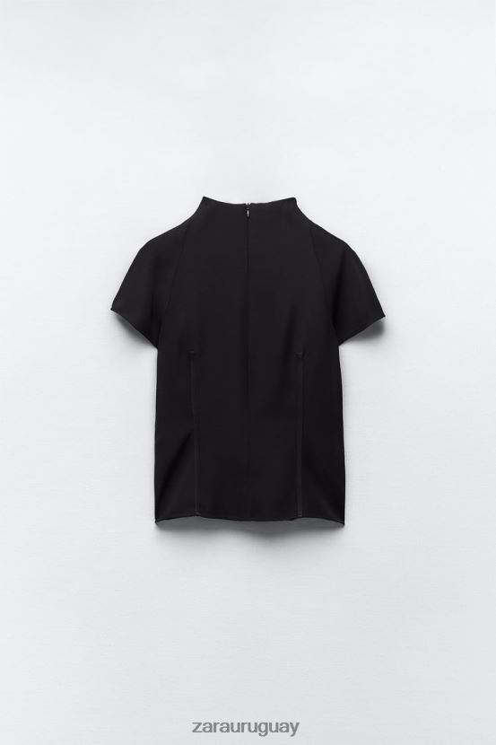 Zara top técnico mujer H6RHL2249 negro ropa