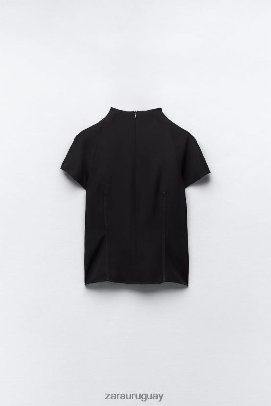 Zara top técnico mujer H6RHL2250 negro ropa