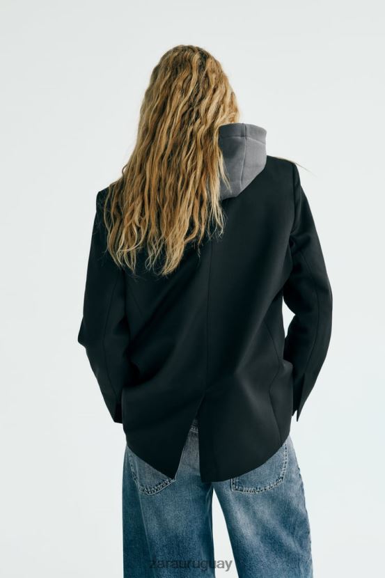 Zara americana basica mujer H6RHL2148 negro ropa