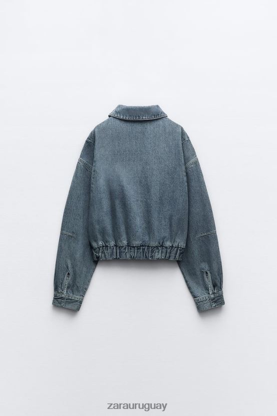 Zara bomber de mezclilla trf mujer H6RHL220 azul ropa