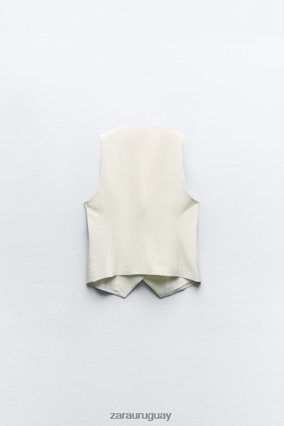 Zara chaleco a medida mujer H6RHL2153 crudo ropa