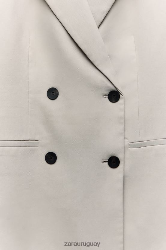 Zara chaleco cruzado mujer H6RHL2187 arena ropa