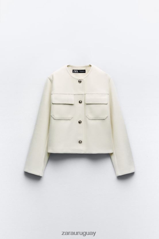 Zara chaqueta suave mujer H6RHL233 crudo ropa