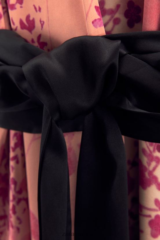 Zara kimono largo estampado mujer H6RHL2105 rosa ropa