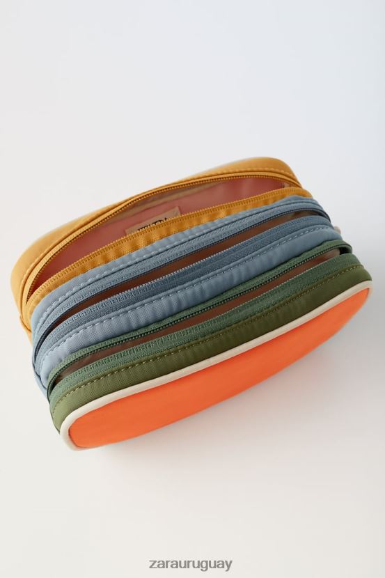 Zara bolsa acolchada multicolor niños H6RHL21557 naranja accesorios