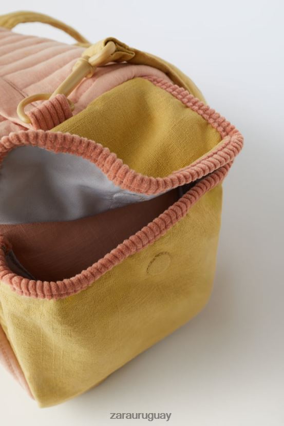 Zara bolsa de lona acolchada niños H6RHL21566 rosa accesorios