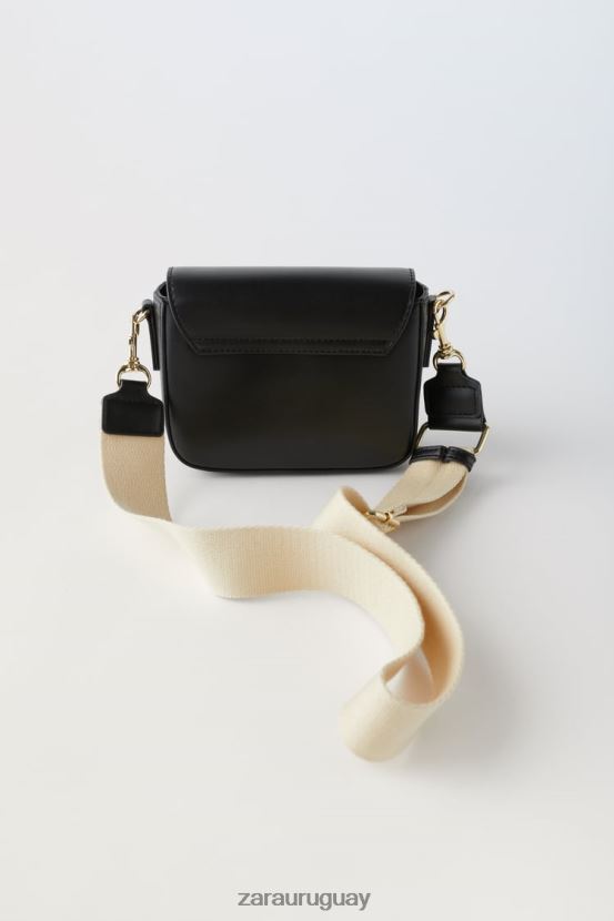 Zara bolso bandolera básico niños H6RHL21538 negro accesorios