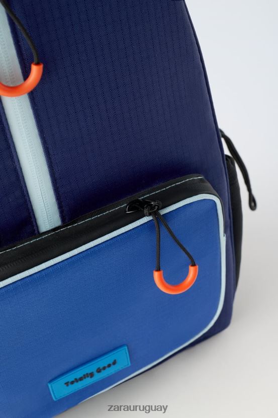 Zara mochila escolar niños H6RHL21545 azul accesorios