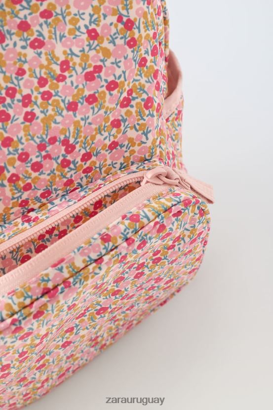 Zara mochila floral niños H6RHL21570 rosa accesorios