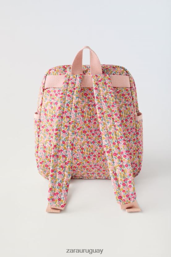 Zara mochila floral niños H6RHL21570 rosa accesorios
