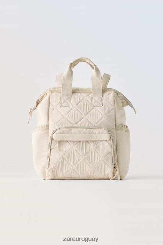 Zara mochila premamá acolchada niños H6RHL21573 blanquecino accesorios