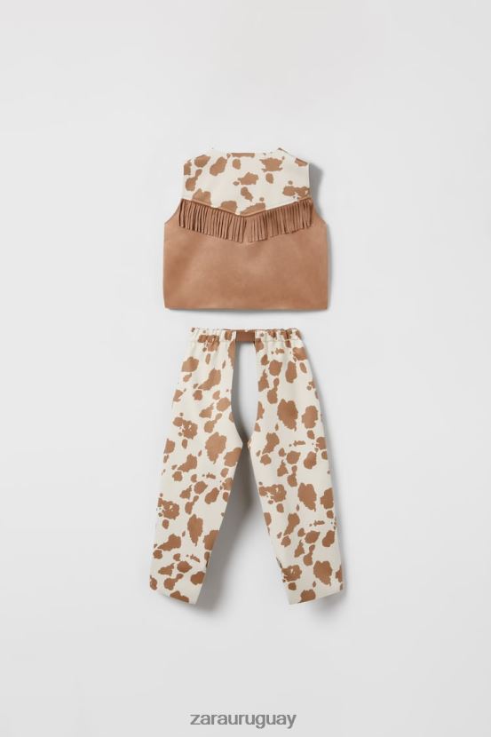 Zara disfraz de vaquero niños H6RHL21614 marrón ropa