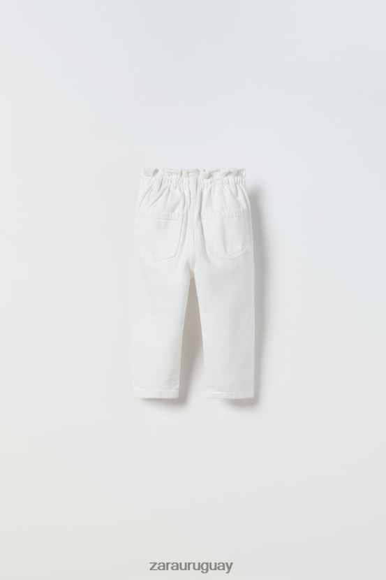 Zara los vaqueros auténticos niños H6RHL21619 blanco ropa