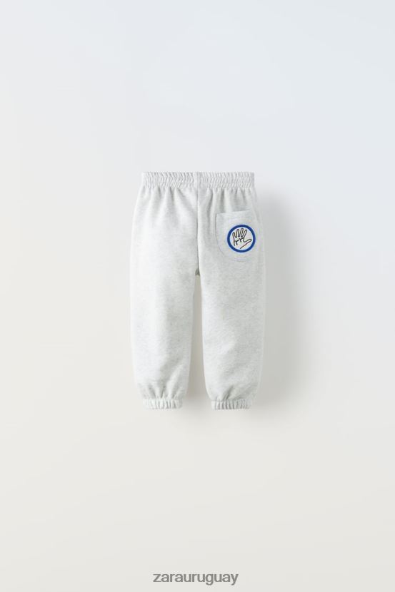 Zara pantalones java jacobs niños H6RHL21521 marga gris ropa