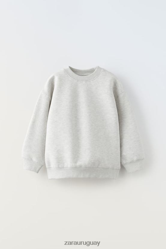 Zara sudadera para correr niños H6RHL21524 marga gris ropa