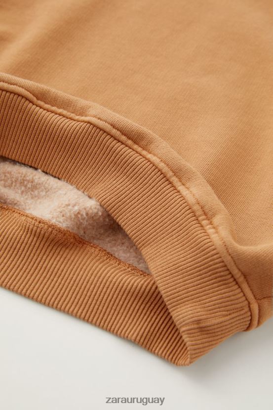 Zara sudadera teñida en prenda lavada niños H6RHL21560 óxido ropa